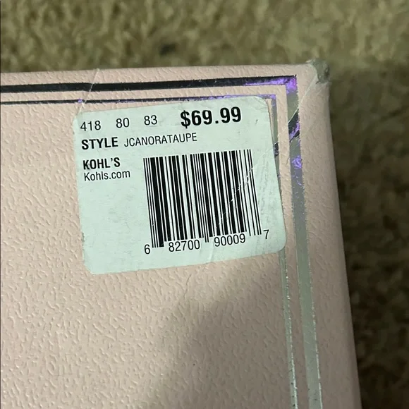 Juicy Couture Beige and White Heeled Mules - Picture 2 of 3